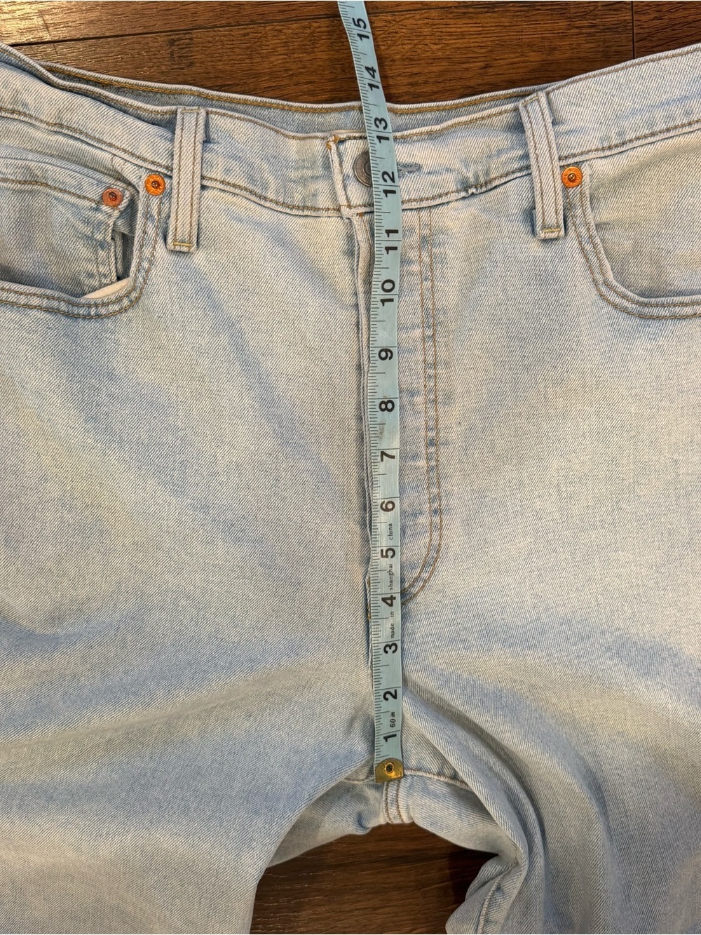 Levi's Light Blue Relaxed Ribcage Straight Ankle 32x27 - Picture 4 of 9